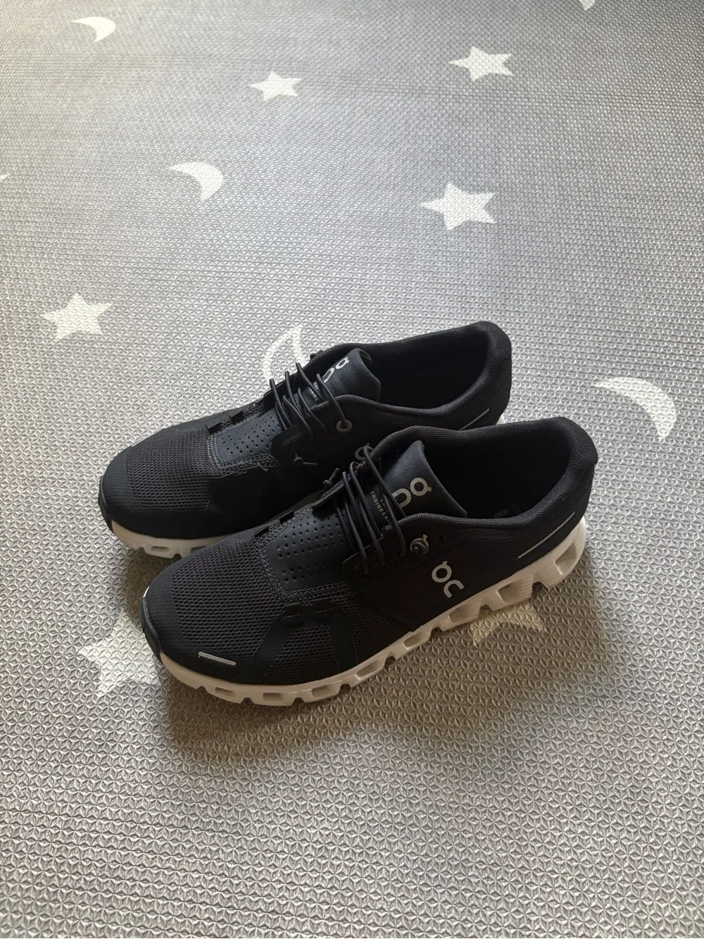 On Women’s Cloudswift Athletic Sneakers in Black and White